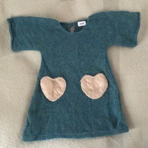 Oeuf Heart Pocket Dress, 18 months